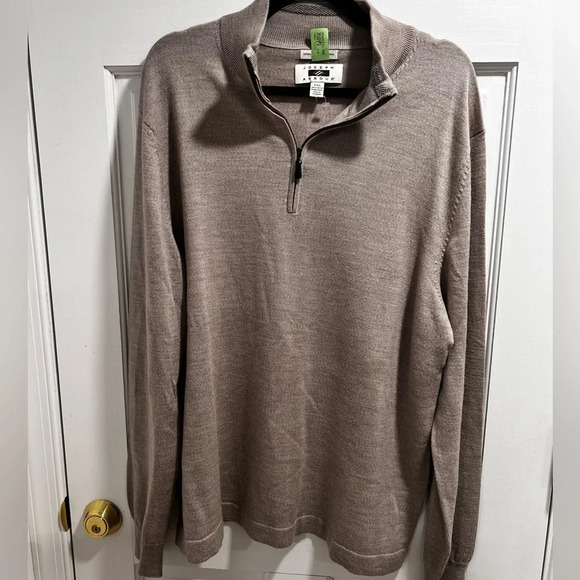 Joseph Abboud sweater size XXL quarter zip 100% extra fine merino wool​ - Picture 2 of 5